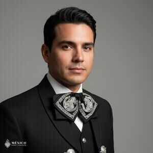 Mexican Embroidered Charro Moño – Traditional Satin Mariachi Bow Tie